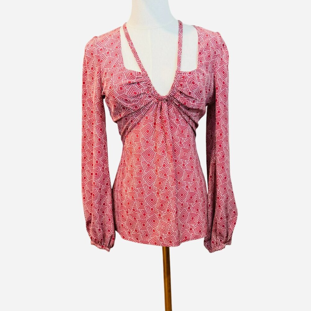 Equipment Arden Silk Puff Sleeve Button Down Blouse Top. Size 2 | NWT